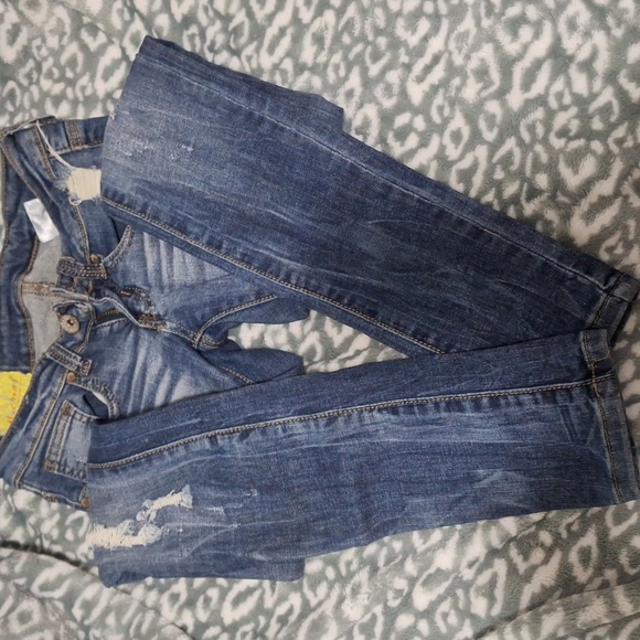 Machine Ripped Skinny Jeans - Picture 3 of 4